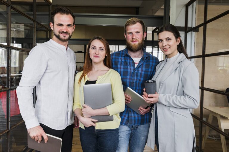 Group of business owners illustrate blog "Leveraging Employer Branding to Enhance Your Recruitment Efforts"